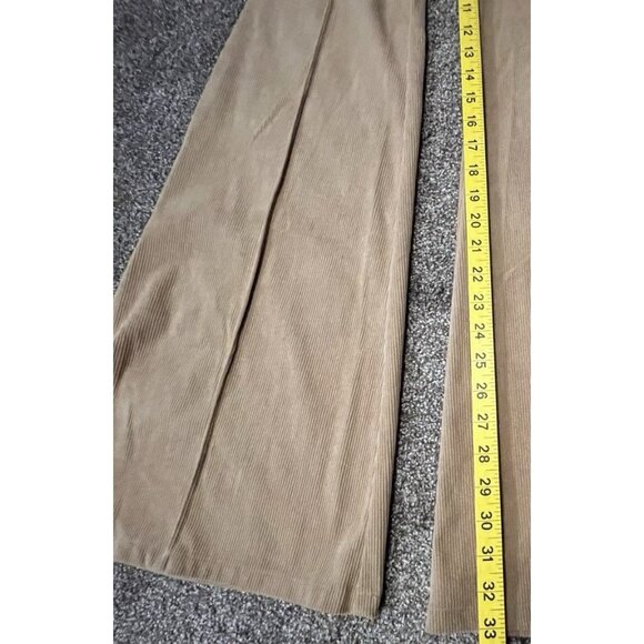 Jealous Tomato Women’s Brown Jumpsuit Medium Size Corduroy Y2K Flare Leg Zipper - Picture 7 of 14
